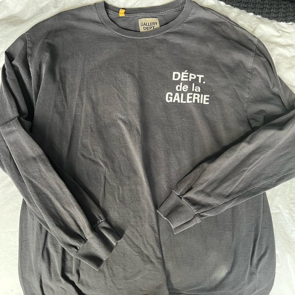 Gallery Dept Charcoal Long Sleeve Tee